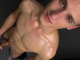 Hot Athletic Czech Boy Muscle Worship and Big Dick Handjob