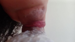 most impressive creampie blowjob on porn hub, pov under the chin big lips cumshot🍌🥛💦🤤🍆🥛🥛😋👄